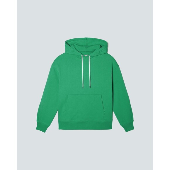 EVERLANE The Track Organic Cotton Hoodie Bright Jade Green Oversized NWT Sz S - Picture 2 of 8